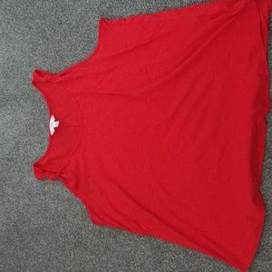 Large Red tank top